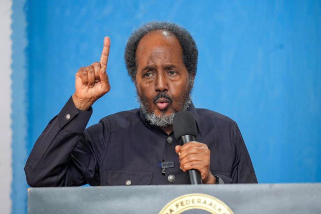 President Mohamud Arrives in Adan Yabal